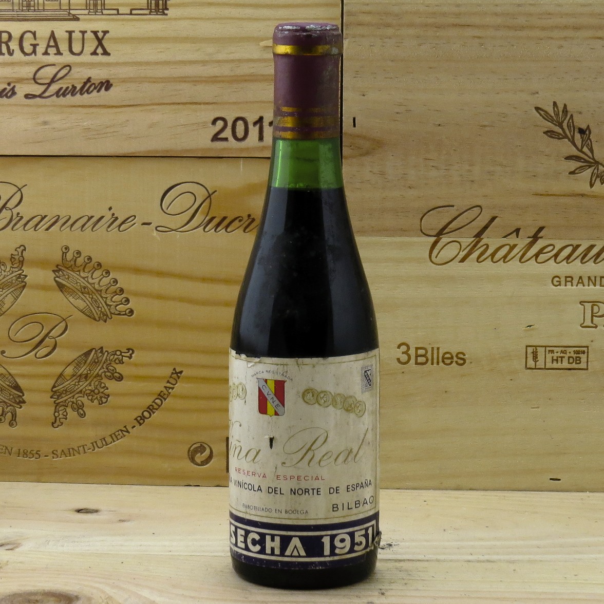 1951 Rioja Vina Real Reserva Especial Compania Vinicola del norte de Espana Half bottle